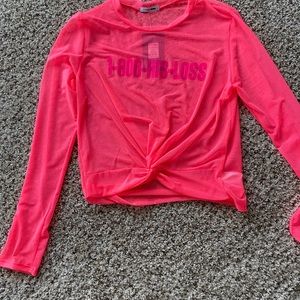 1-800-his-loss. Neon Pink see-through shirt